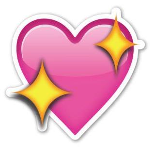 pegatina-emoji-sparkling-heart-papelería-telli