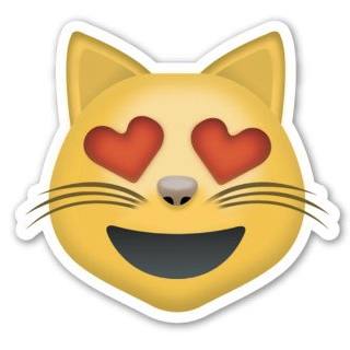 pegatina-emoji-smiling-cat-face-with-heart-shaped-eyes-papelería-telli