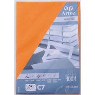 sobre-paq.-5-110x75mm-100gm-c7-naranja-papelería-telli