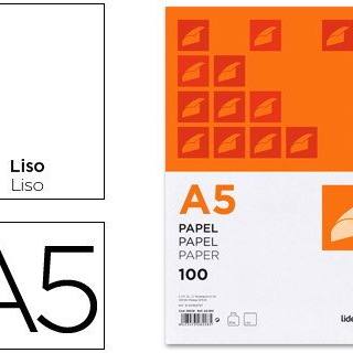 papel-liderpapel-a5-80g/m2-liso-paquete-de-100-hojas-papelería-telli