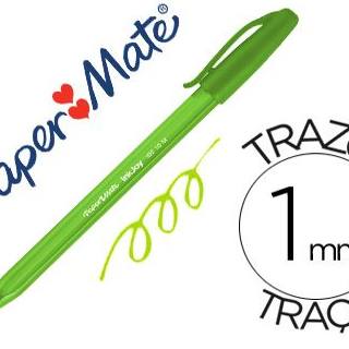 boligrafo-paper-mate-injoy-100-punta-media-trazo-1mm--verde-lima-papelería-telli