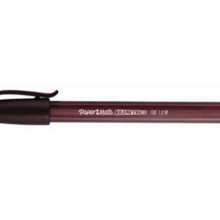 boligrafo-paper-mate-injoy-100-punta-media-trazo-1mm-marron-papelería-telli