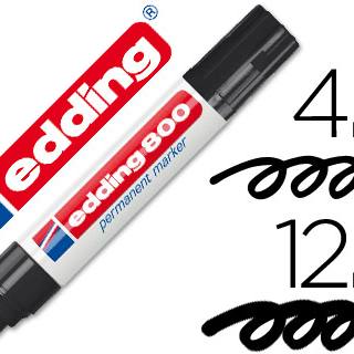 rotulador-edding-marcador-permanente-800-negro--punta-biselada-12-mm-papelería-telli