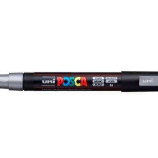 rotulador-posca-pincel-pc3m-plata-papelería-telli