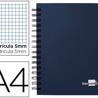 cuaderno-espiral-liderpapel-din-a4-executive-5x5-papelería-telli