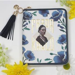 billetera-frida-flores-azules--papelería-telli