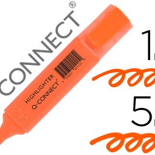 rotulador-q-connect-fluorescente-naranja-punta-biselada-papelería-telli