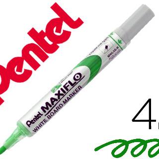 rotulador-maxiflo-pentel-para-pizarra-blanca-color-verde-papelería-telli