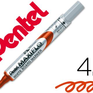 rotulador-maxiflo-pentel-para-pizarra-blanca-color-rojo-papelería-telli