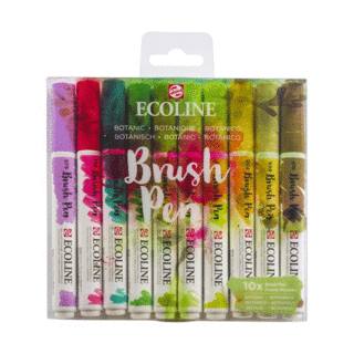 estuche-10-brush-pen-surtido-botanico-ecoline--papelería-telli