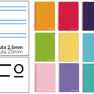 cuaderno-espiral-liderpapel-folio-witty-tapa-dura-80h-75gr-pauta-2-5mm-con-margen-colores-surtidos-papelería-telli