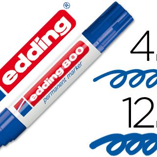 rotulador-edding-marcador-permanente-800-azul--punta-biselada-12-mm-papelería-telli