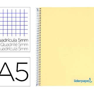 cuaderno-espiral-liderpapel-a5-micro-wonder-amarillo-plastico-120h-90g-cuadro-5mm-5-bandas-6-t-papelería-telli