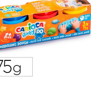 pasta-para-modelar-carioca-baby-dough-bote-3x75-gr-papelería-telli