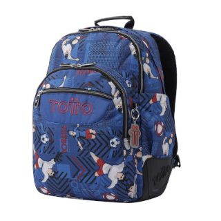 mochila-escolar-totto-azul-y-futbolista-crayoles-papelería-telli