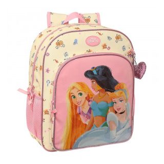 mochila-junior-adaptable-carro-princesas-disney-papelería-telli