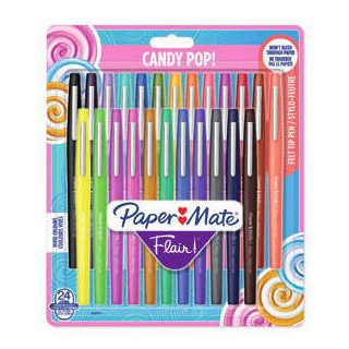 rotulador-paper-mate-flair-candy-pop-24-unidades-papelería-telli