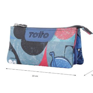 estuche-tres-cremalleras-totto-multiusos-cyber-monstruos-papelería-telli
