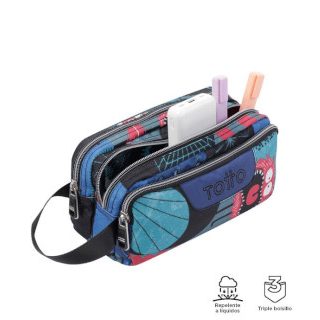 estuche-tres-cremalleras-multiusos-cyber-monstruos-papelería-telli