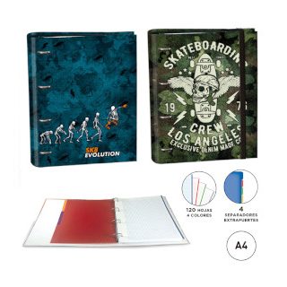 carpeta-ringbook-a4-4-anillas-100h--c/separadores-radikal-surtido-papelería-telli