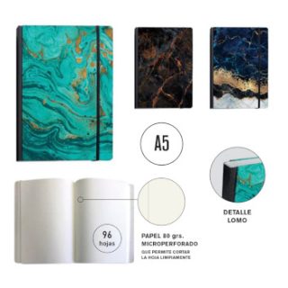 carnet-notas-a5-96-h-liso-microp--c/goma-marble-marron-papelería-telli