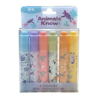 rotulador-fluorescente-mini-animales-papelería-telli