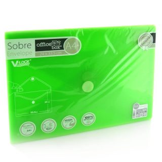 sobres-v-lock-a4+--c/velcro-classic-verde-papelería-telli