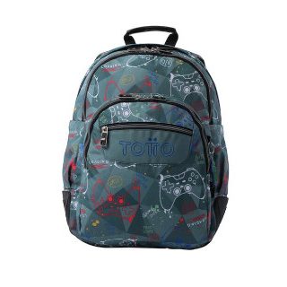mochila-escolar-totto-rayol-gris-sticks-papelería-telli