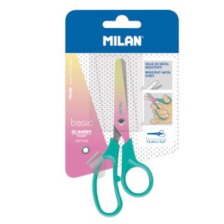 tijera-basic-milan-sunset-turquesa-papelería-telli