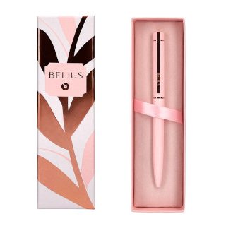 boligrafo-belius-rose-aluminio-rosa-y-dorado-tinta-azul-papelería-telli