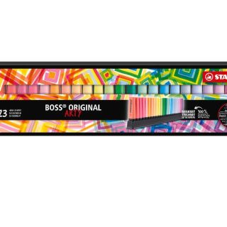 estuche-23-rotuladores-stabilo-70-fluor-+-pastel-arty-papelería-telli