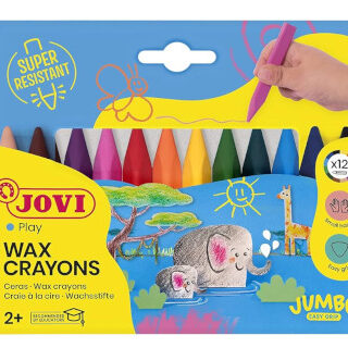 lapices-cera-jovicolor-triangular-triwax-12-colores-papelería-telli