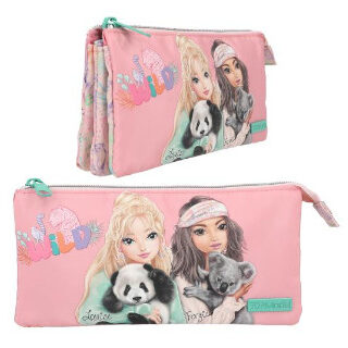 estuche-top-model-3-compartimentos-wild-papelería-telli