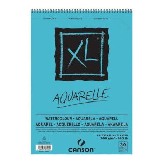bloc-dibujo-acuarela-canson-xl-aquarelle-grano-fino-din-a3-microperforado-espiral-29-7x42-cm-30-hoja-papelería-telli