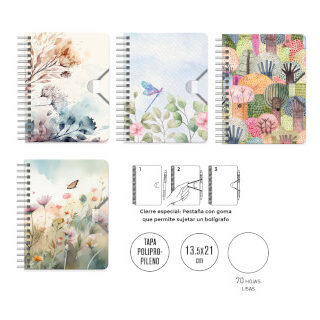 cuaderno-notas-a5-senfort-13x21-c/goma-pp-70-h.-liso-papelería-telli