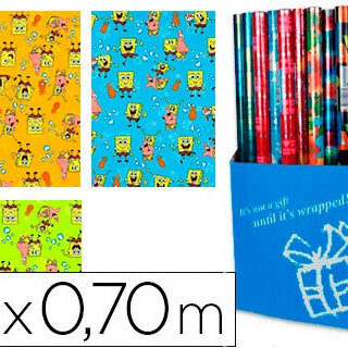 papel-regalo-bob-esponja-70-x-200-papelería-telli