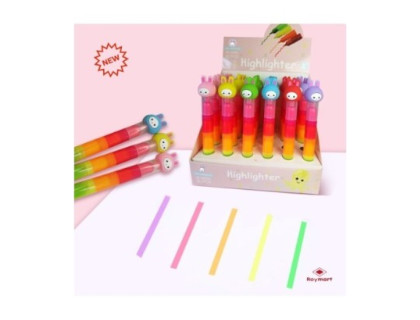 rotulador-fluor-infantil-5-colores-papelería-telli