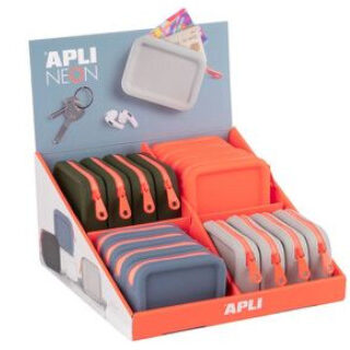 monedero-silicona-apli-neon-papelería-telli
