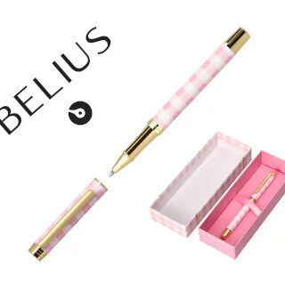 boligrafo-belius-picnic-aluminio-color-rosa-dorado-papelería-telli