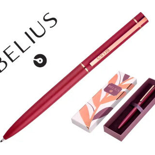 boligrafo-belius-rose-aluminio-color-burdeos-oro-rosa-papelería-telli