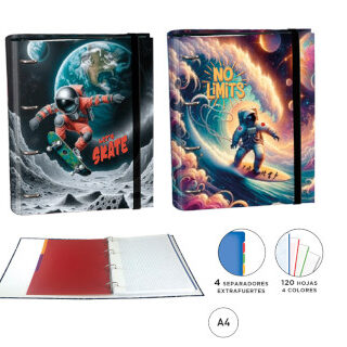 carpeta-ringbook-a4-4-anillas-120h--c/separadores-spacio-surtido-papelería-telli