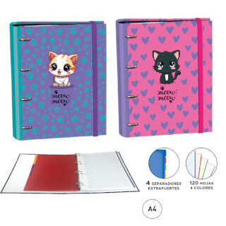 carpeta-ringbook-a4-4-anillas-120h--c/separadores-cats-surtido-papelería-telli