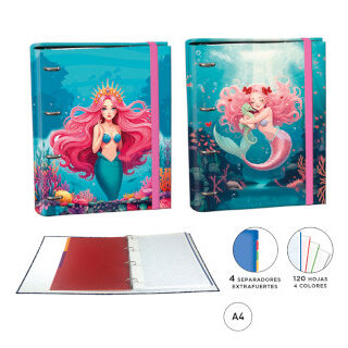 carpeta-ringbook-a4-4-anillas-120h--c/separadores-sirena-surtido-papelería-telli