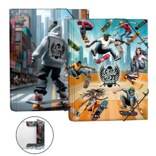 carpeta-solapa-dura-a4-senfort-skateboard-surtido-papelería-telli