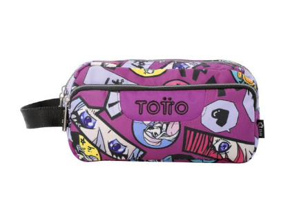 estuche-agapec-totto-3-compartimentos-kitsune-papelería-telli
