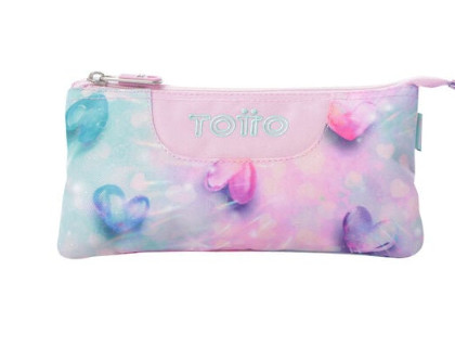 estuche-tablero-totto-3-compartimentos-glitter-shiny-heart-papelería-telli
