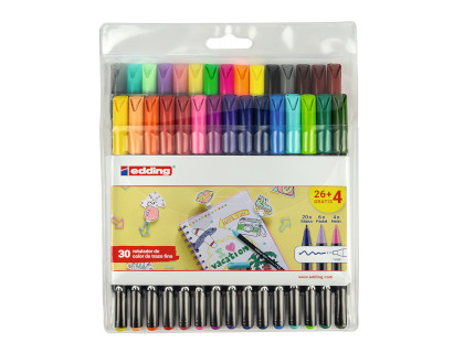 estuche-26-+-4-rotuladores-edding-1200-colores-surtidos-papelería-telli