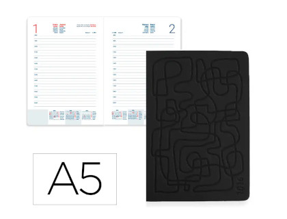agenda-liderpapel-icaria-a5-2026-d/p-negro-papelería-telli