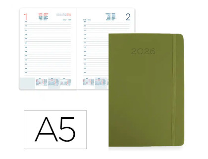 agenda-liderpapel-mykonos-15x21-2026-d/p-verde-papelería-telli
