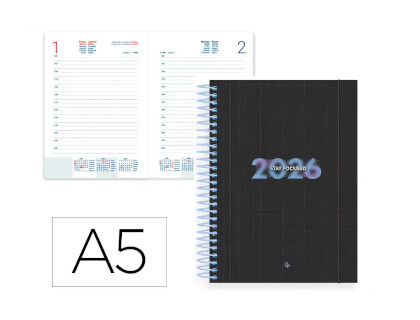 agenda-liderpapel-espiral-kimolos-a5-2026-d/p-focus-papelería-telli